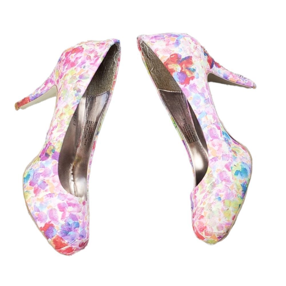 Madden Girl Floral Multicolor Pump - Pink, Purple, Blue, Green, Yellow
